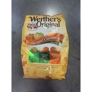 Limited Edition Werther's Harvest Carmels Carmel Apple Pumpkin Spice 28oz
